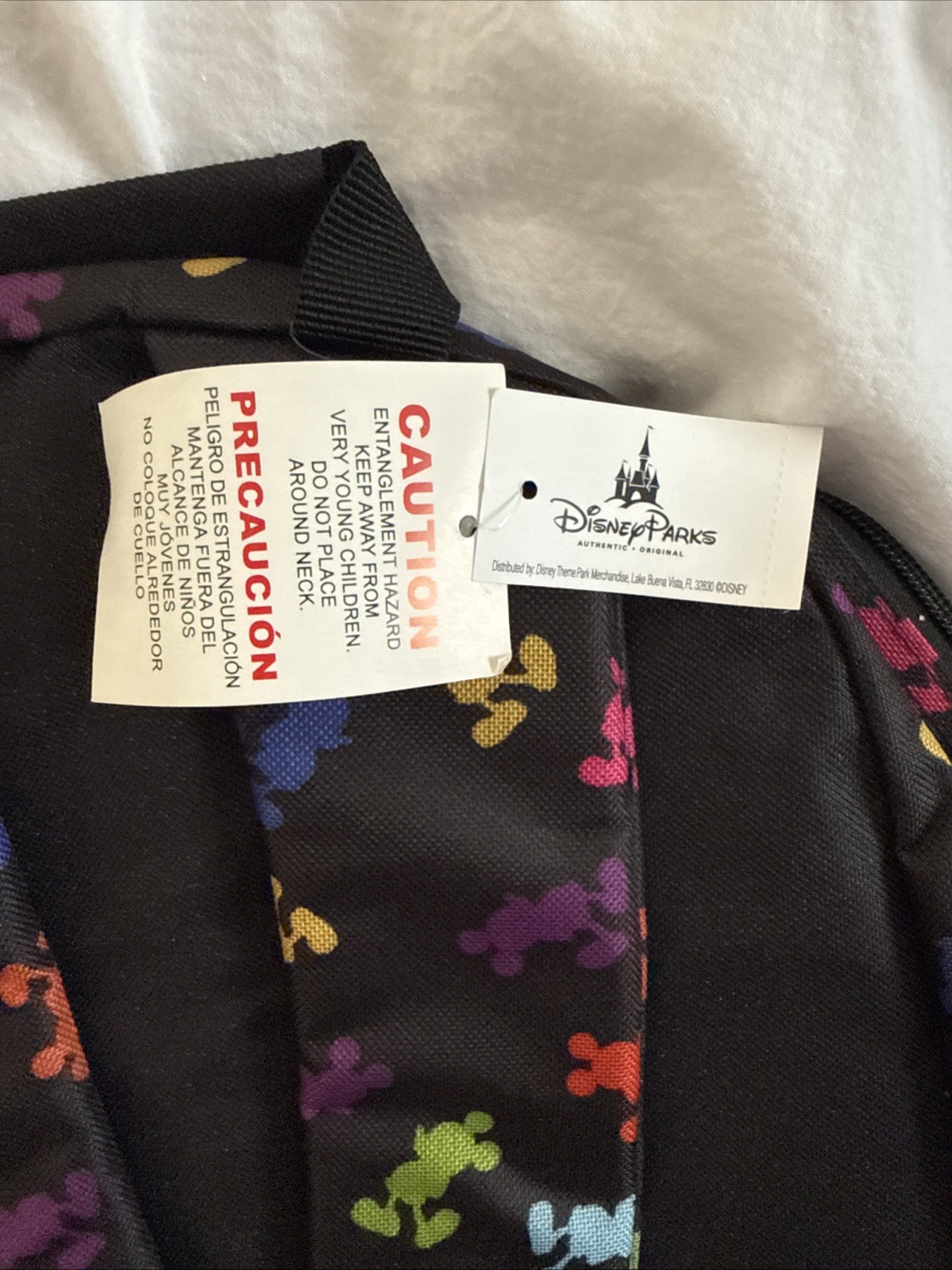 Disney Parks Walt Disney World Mickey Mouse Backpack Multicolor Print Adult Size