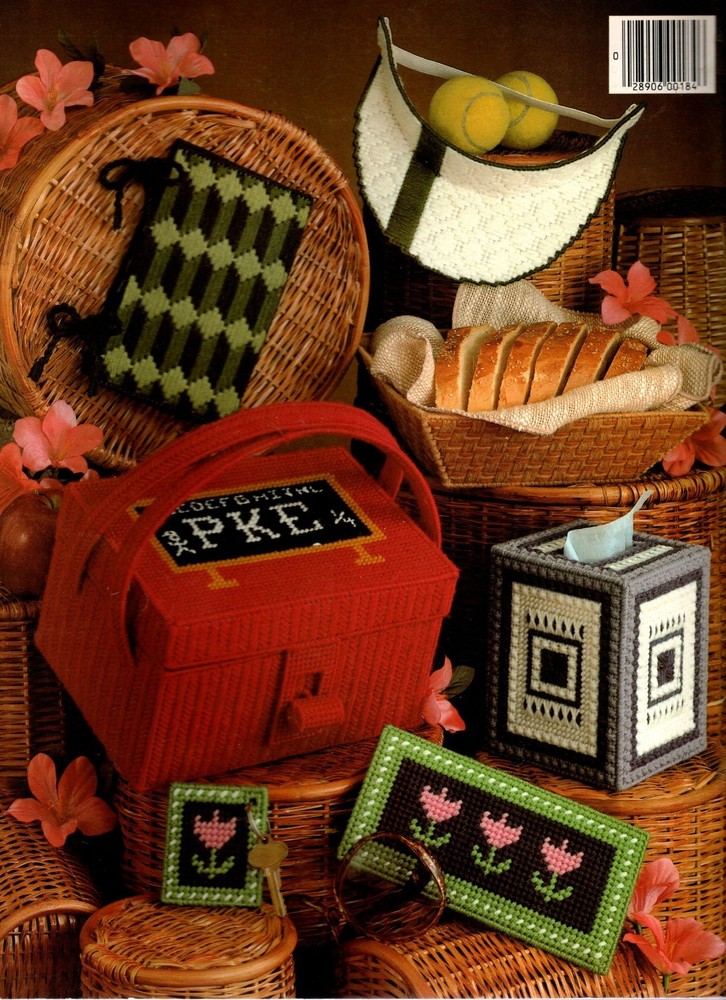 Leisure Arts 184 MORE NEEDLEPOINT PROJECTS FOR Plastic Canvas Pattern Leaflet