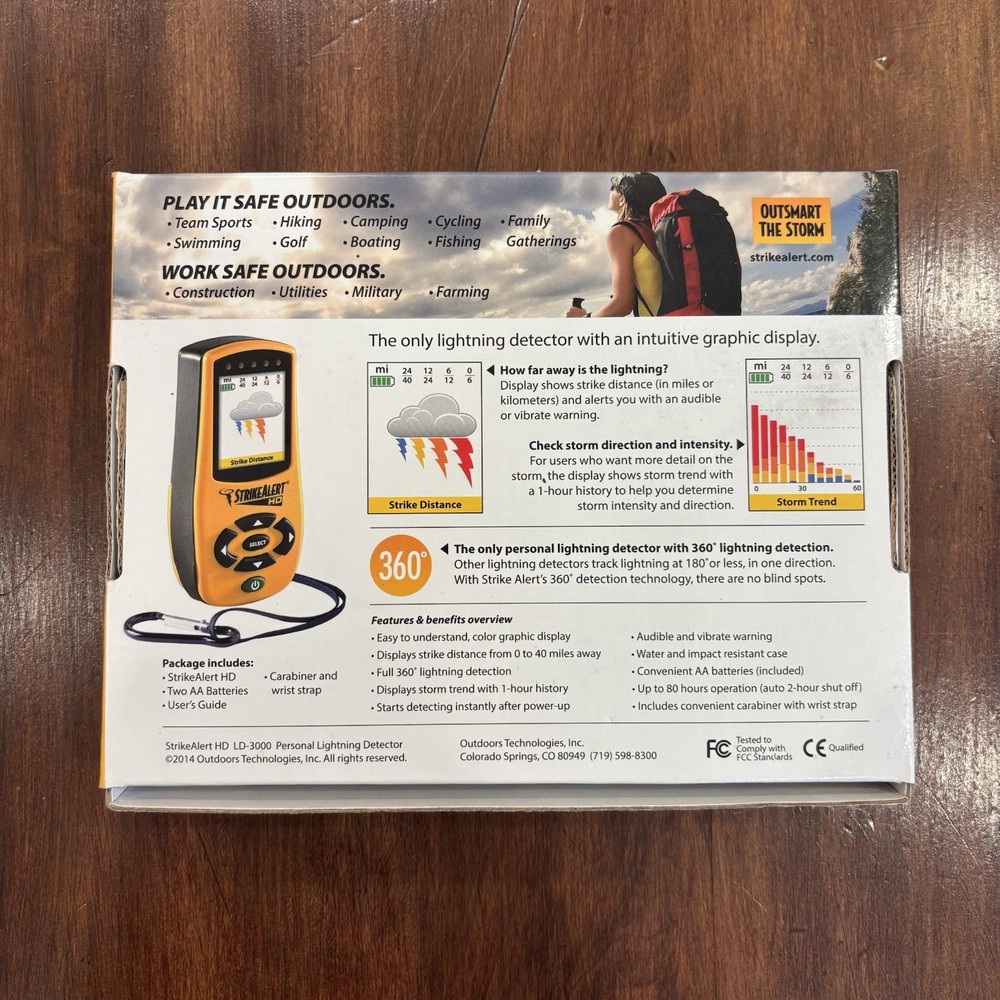StrikeAlert HD LD-3000 Personal Lightning Detector