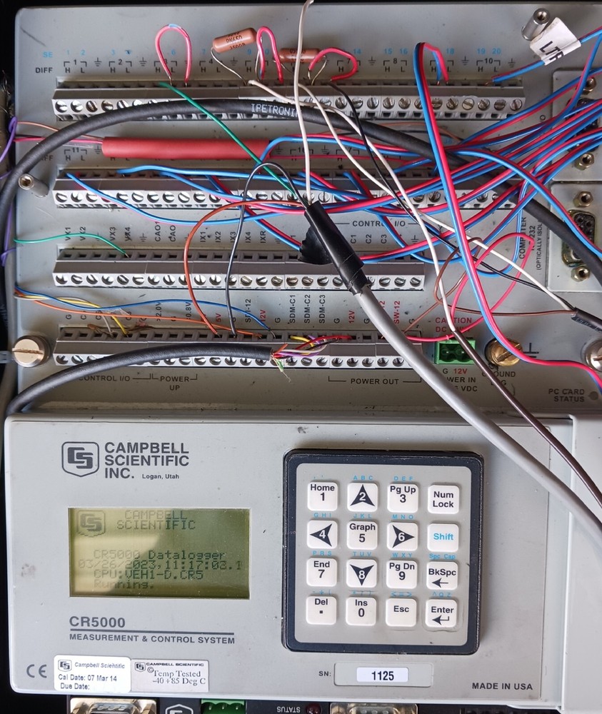 Campbell CR 5000 data logger and control