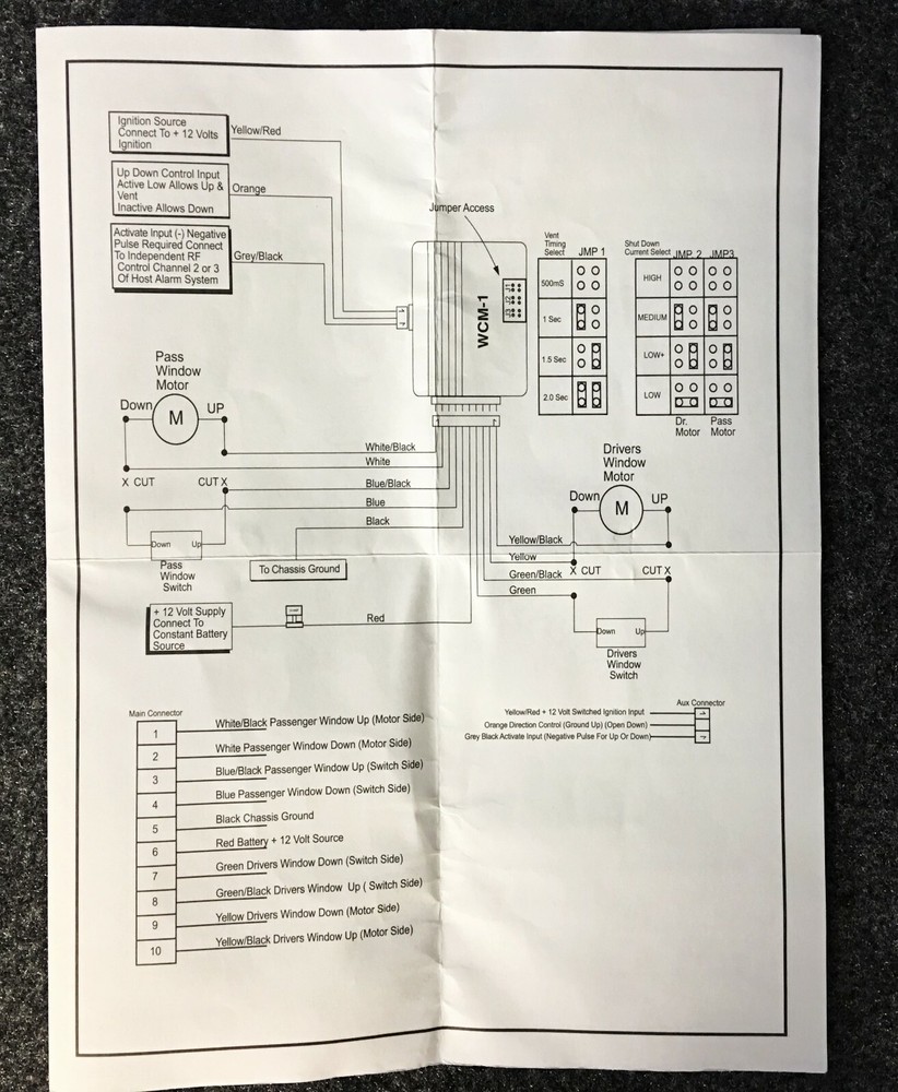 CODE ALARM WCM1 WINDOW CONTROL MODULE NEW