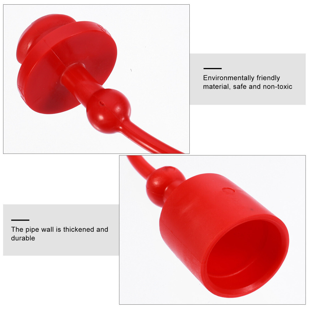 1 Set Quick Coupling Dust Caps Quick Connector Couple Covers Supply (Red)