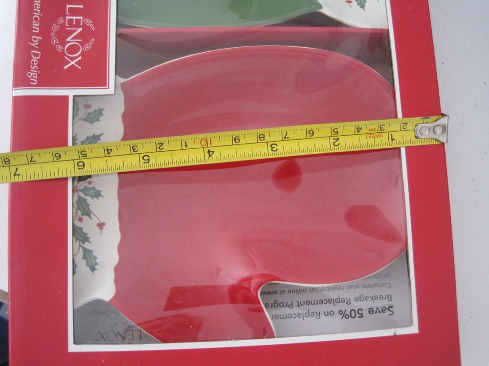 Lenox Mitten Hand Party Plates Set 2 NIB
