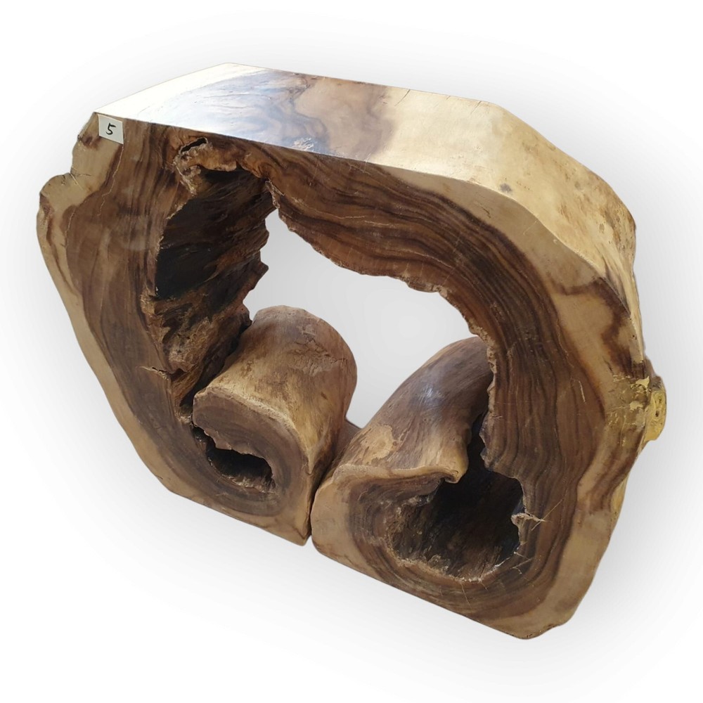 Kinaree Sideboard Solid Acacia Wood Live Edge Console Table Thailand