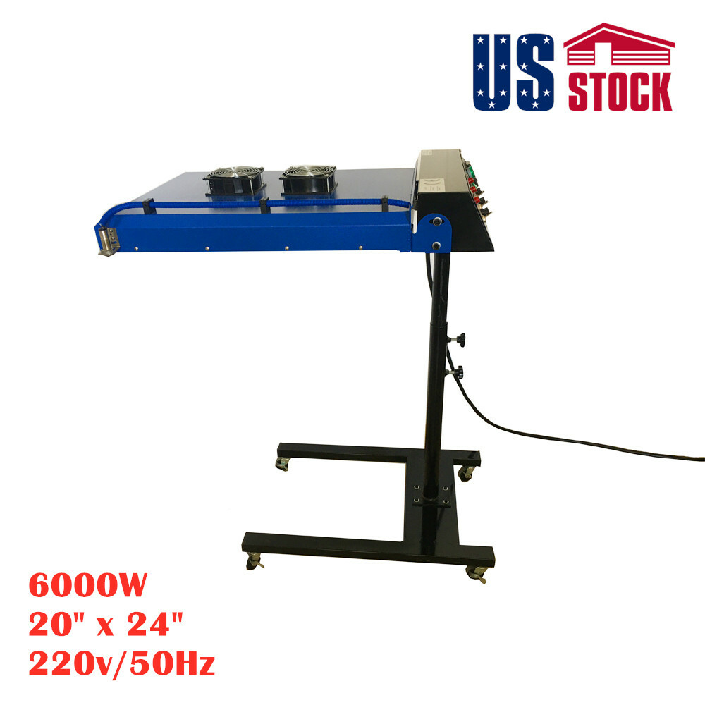 USA-220V 20" x 24" Automatic Screen Printing IR Flash Dryer + Sensor