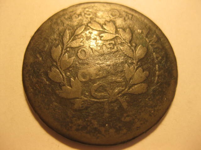 1802 Large Cent No Stems