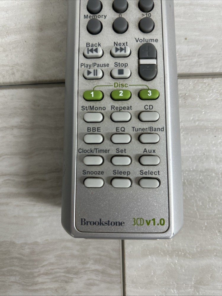 Brookstone 3CD V 1.0 Remote EUC