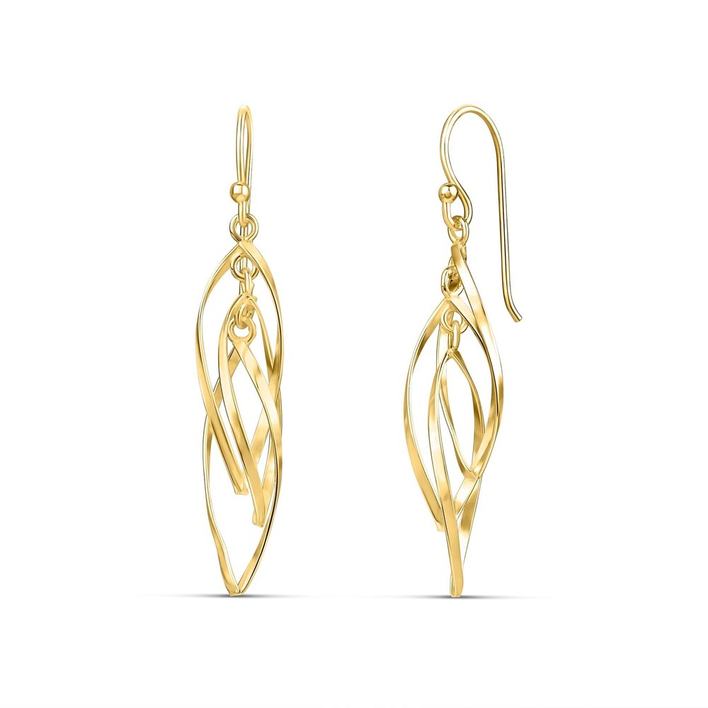 MILLA Teardrop Earrings - Designer Silver Statement Earrings or Gold Dangle E...