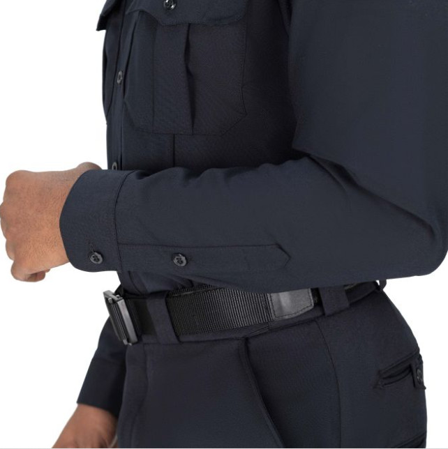 BLAUER 8450 MENS LONGE SLEEVE SHIRT, WOOL BLEND, DARK NAVY