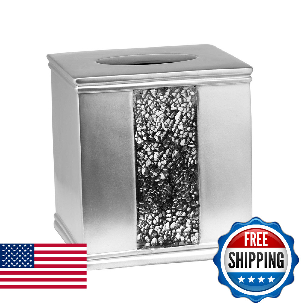 Popular Bath Silver Sinatra, Tissue Box