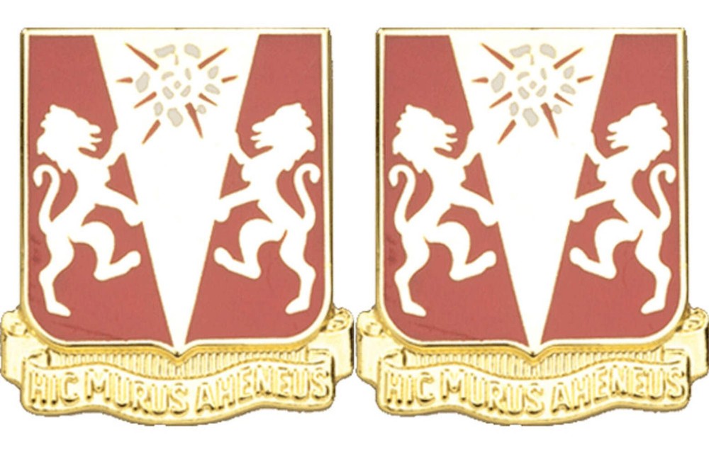 86th Field Artillery Distinctive Unit Insignia - Pair - Hic Murus Aheneus