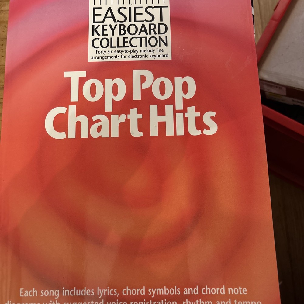 2 EASIEST KEYBOARD COLLECTION Top Pop Chart Hits Books