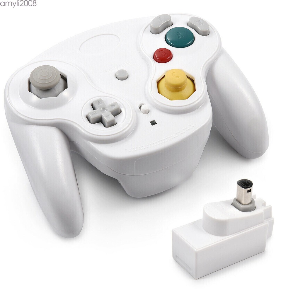 Wireless Game Controller W/ Adapter /Wired For Gamecube Retro Classic GC NGC