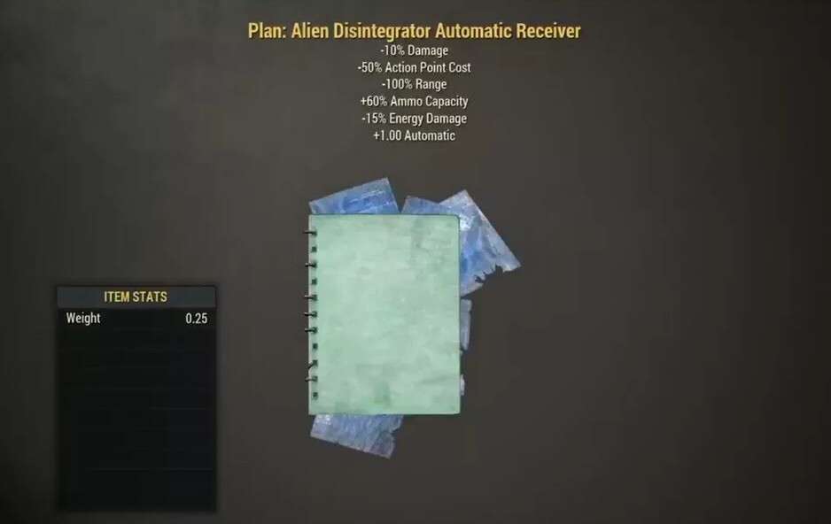 (Xbox) Alien Disintegrator Automatic Receiver Plan