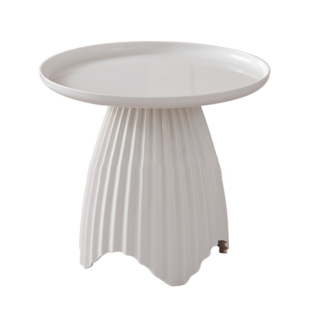 Round Coffee Table & Side Table Lightweight Bedside End Table for Living Room