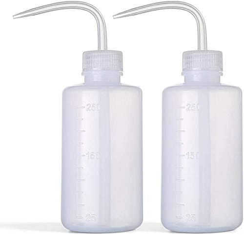 Plastic Squeeze Wash Bottles with Labels