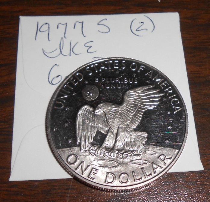 1977 S EISENHOWER DOLLAR GEM PROODF CLAD - COIN #2