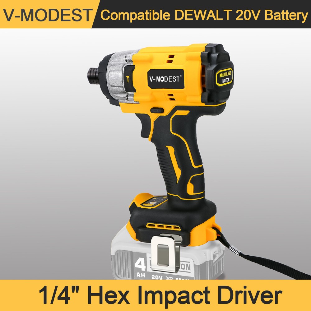Compatible Dewalt 20Volt Max Brushless Cordless 1/4" Hex Impact Driver Compact