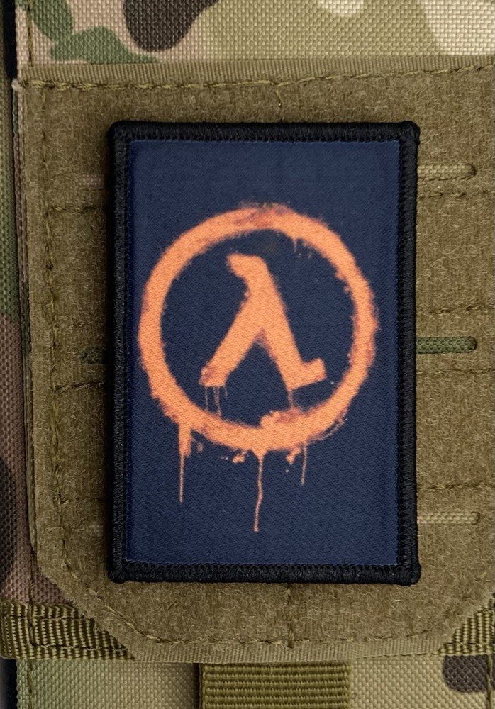 Half Life Morale Patch / Military Badge ARMY Tactical Hook & Loop 19