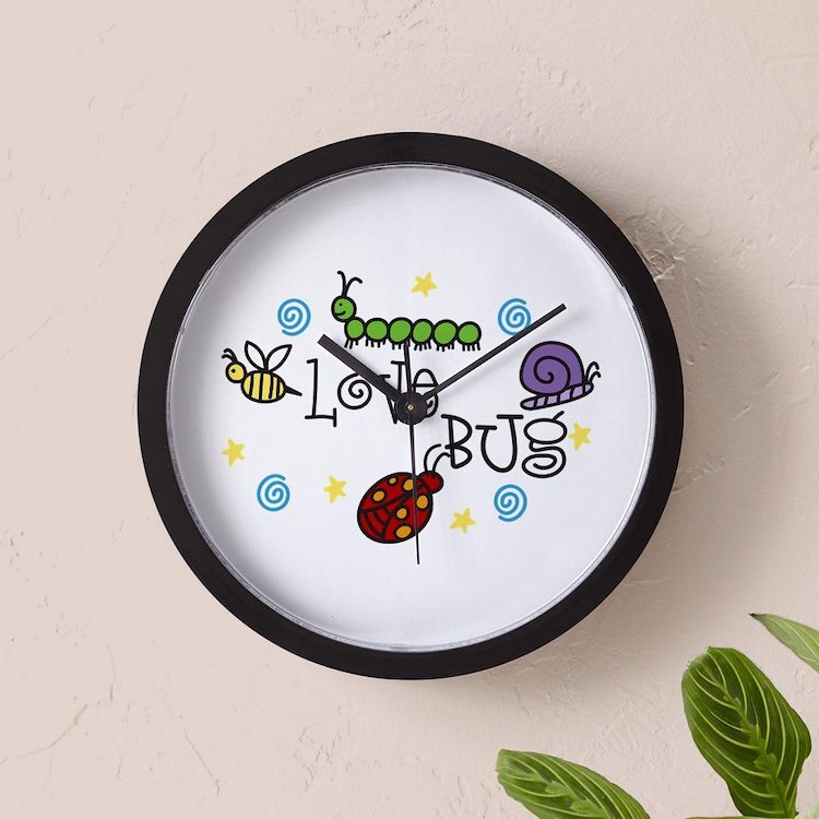 CafePress Love Bug 10" Wall Clock (1294938582)