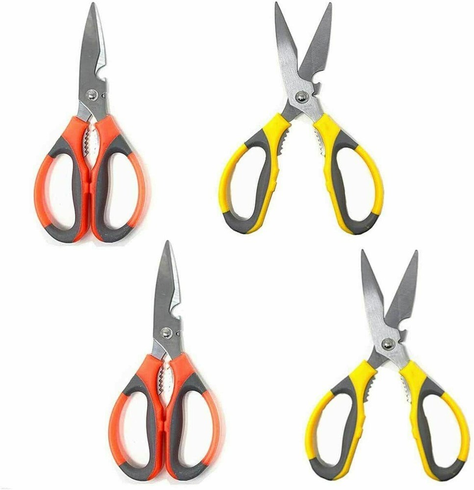 Kitchen Household Scissors Stainless Multipurpose Top Quality 4 Pack