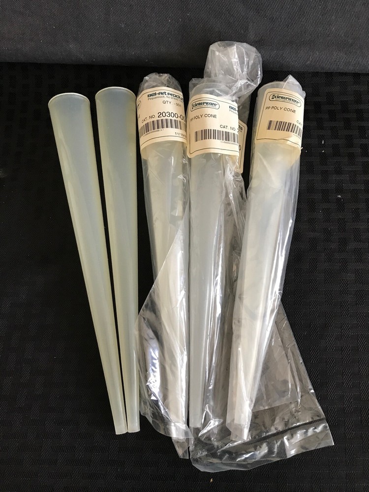 (5) BEL-ART Scienceware Polypropylene Poly-Cone Universal Joint Adapter 10-5/8”