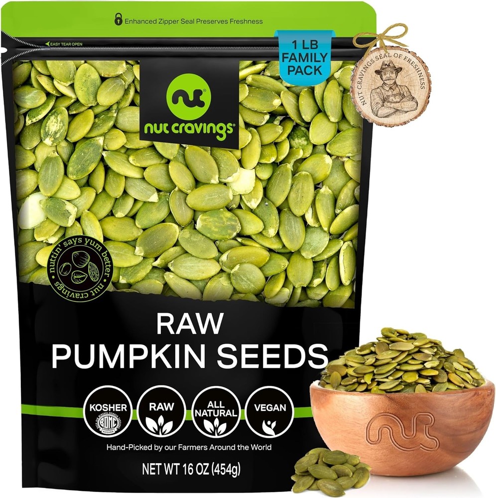NUT CRAVINGS -  Pumpkin s Pepitas, Unsalted, ed, Paed Fresh
