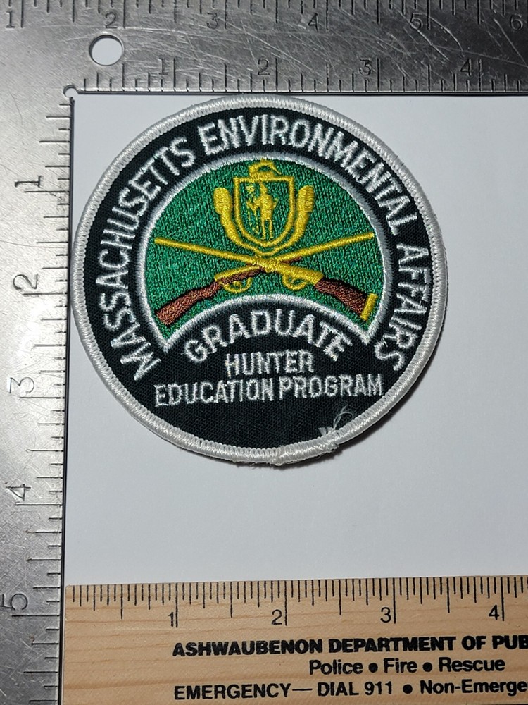 MK1 B4 patch Massachusetts Environmental Affairs Hunter Education Program