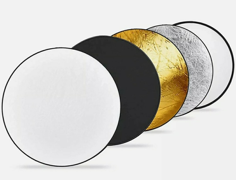 42" 5In1 Photography Round Light Reflector Collapsible Multi Disc Light Diffuser