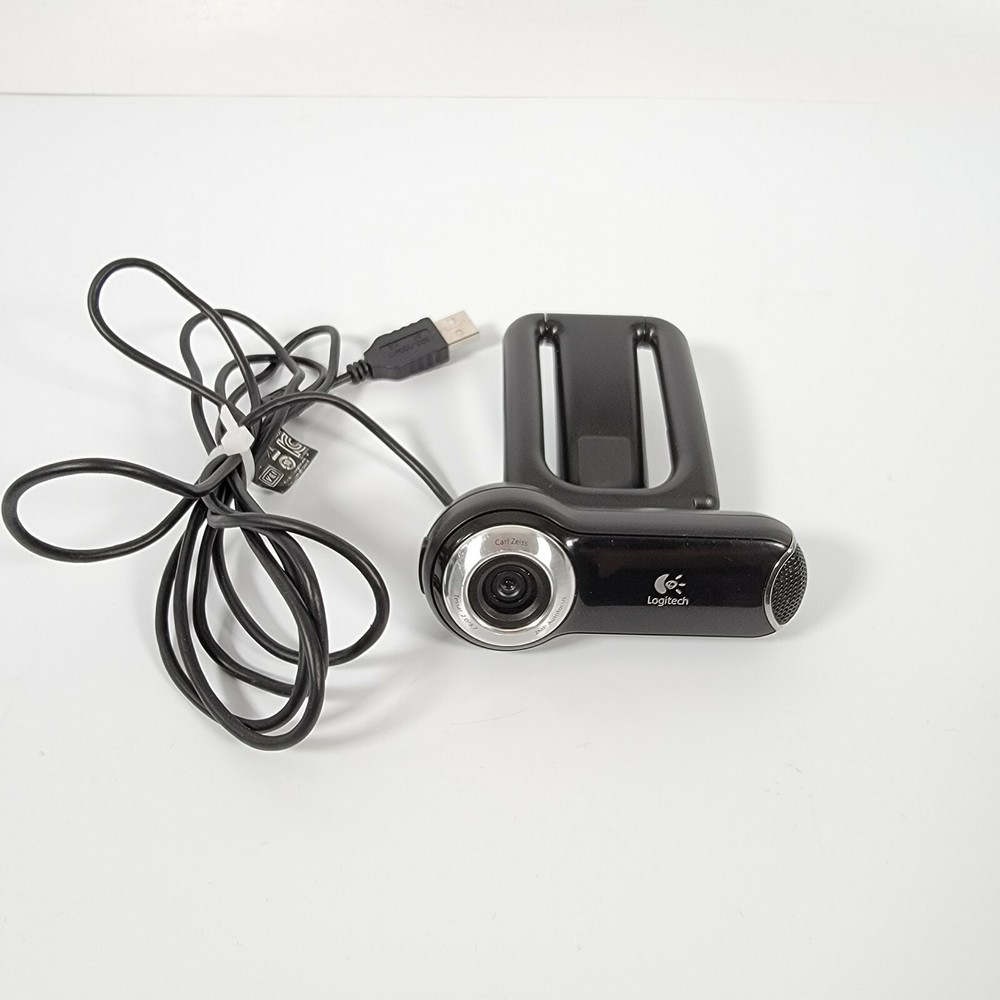 Logitech Pro 2000 V-U0009 Black USB Wired WebCam Skype Zoom - Tested