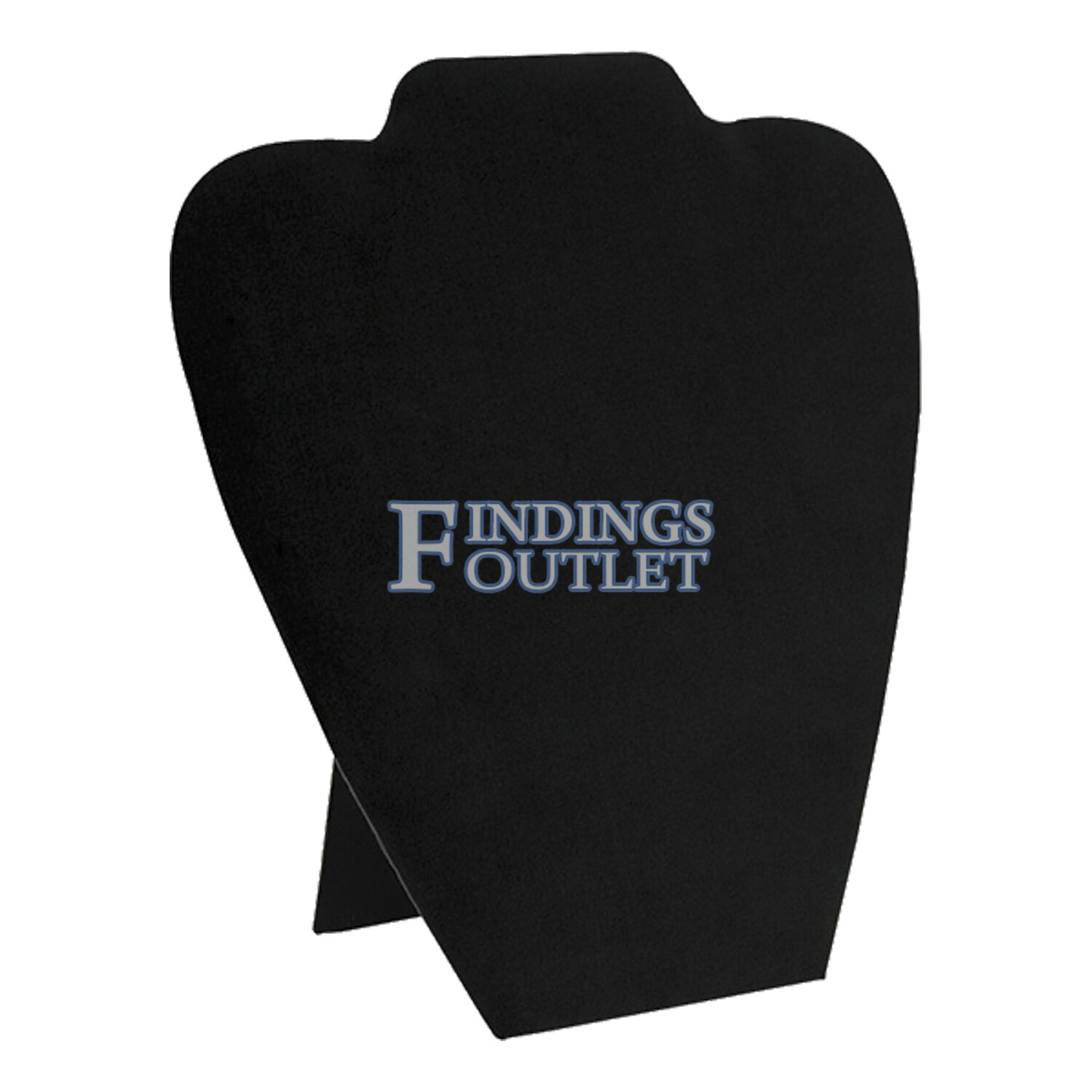 Black Velvet Necklace Chain Jewelry Display Holder Padded Neckform Easel Stand