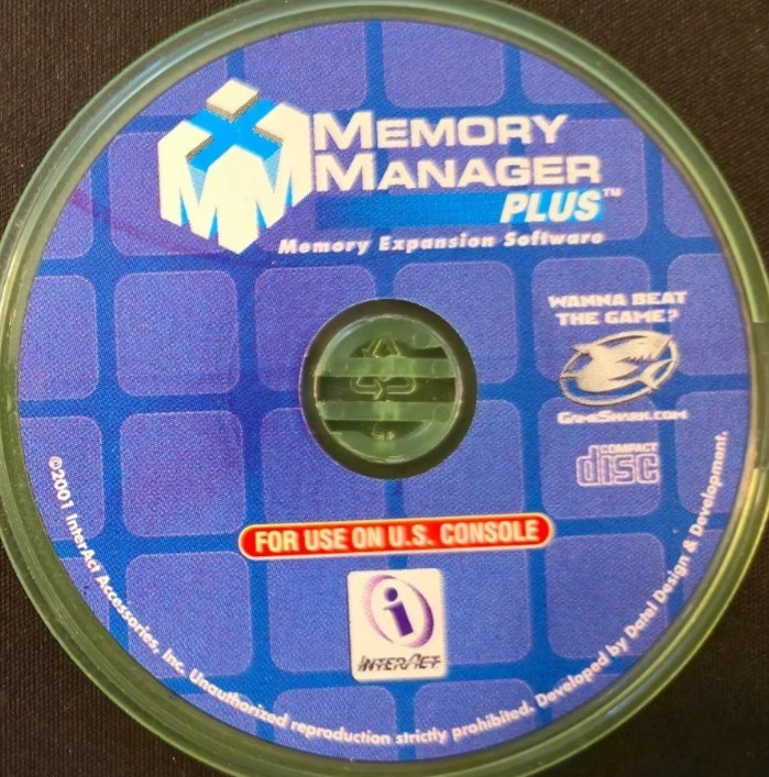 Memory Manager Plus (Gameshark) Disc Only For the GameCube ($2 Shipping Avail)