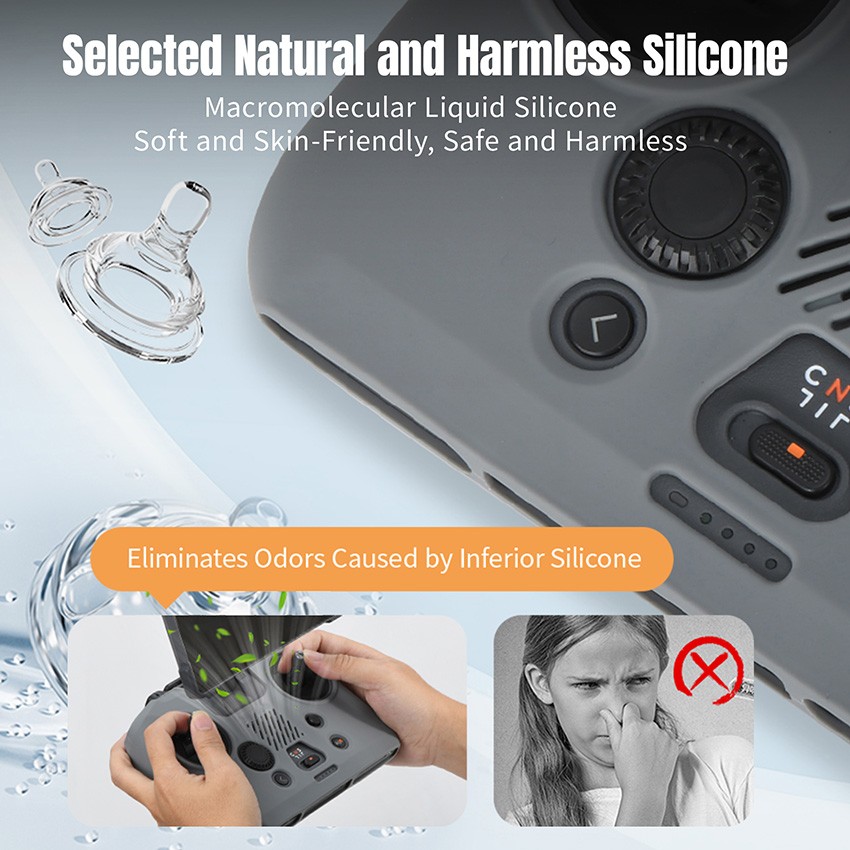 For RC PRO 2 Remote Controller Silicone Case Protective Cover Dust Proof Shell