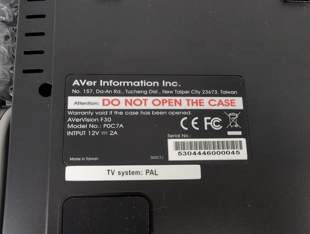 AVerVision F30 VGA digital document camera - New boxed