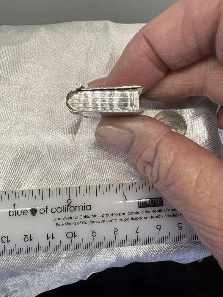 Mexico Sterling Silver Book Small Pill Box