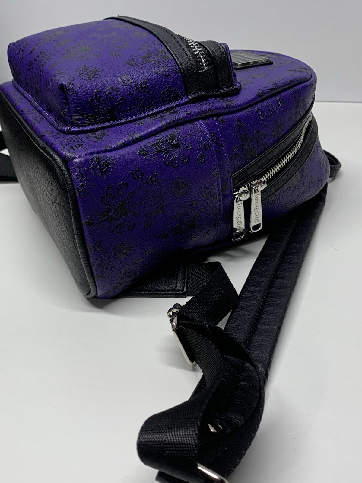Rare Loungefly Disney Haunted Mansion Purple Backpack Amazing Condition