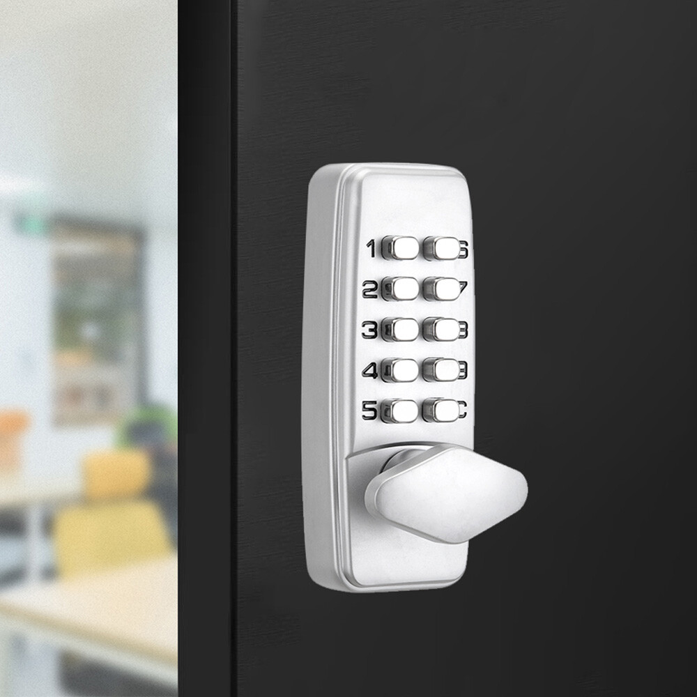 Mechanical Door Lock Set Keyless Keypad Digital Code Password Entry Door knob