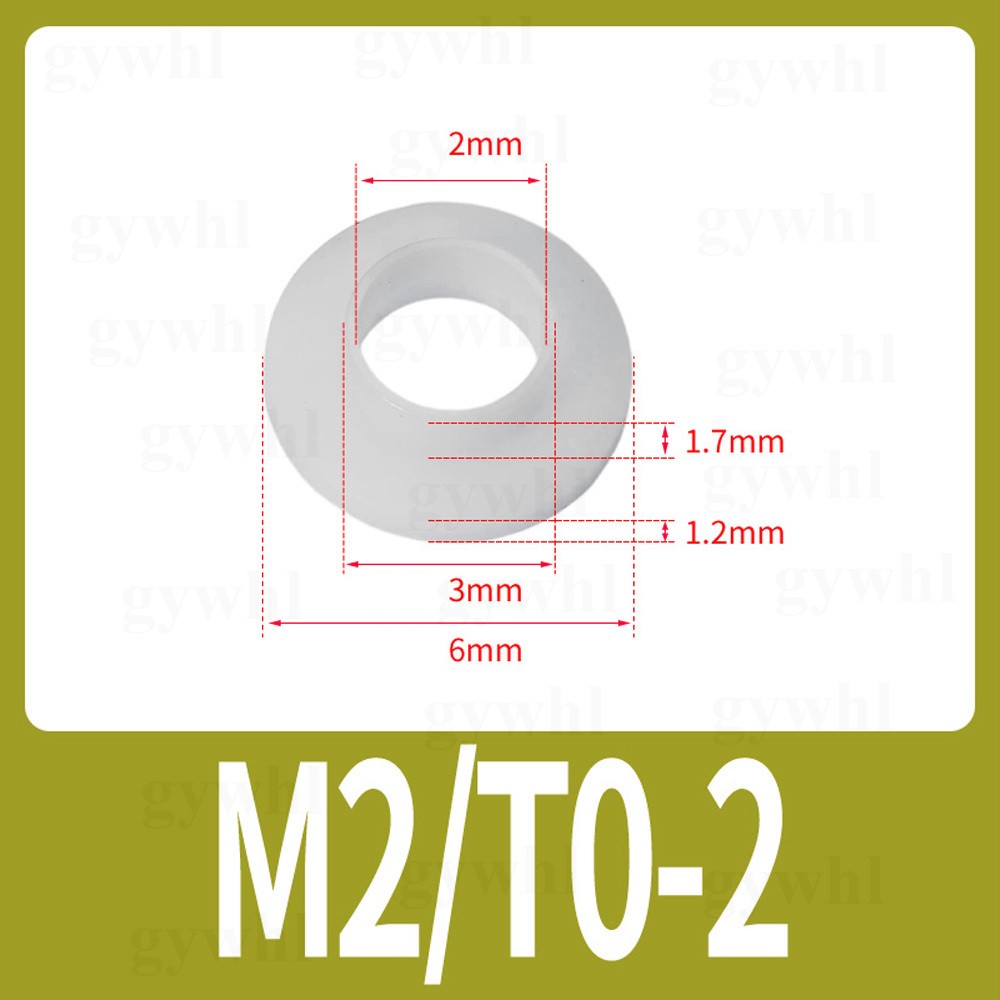 T-Type Plastic Nylon Stepped Washer Concave Convex Bushing Insulating Washers