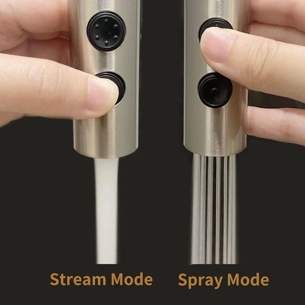 Replacement Kitchen Faucet Pull Out Spray Head with Two Spray Mode Options
