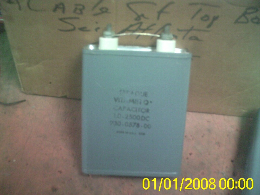 OIL FILLED SPRAGUE CAPACITOR 1 MF 2500 VOLTS 52193 930 0578 00 NOS