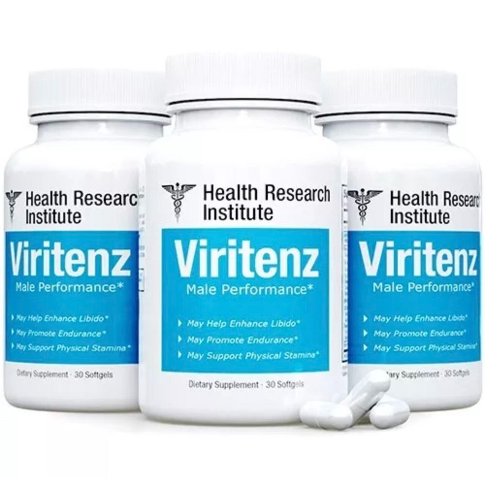 Viritenz - 3 Bottles - 100% Natural - Male performance