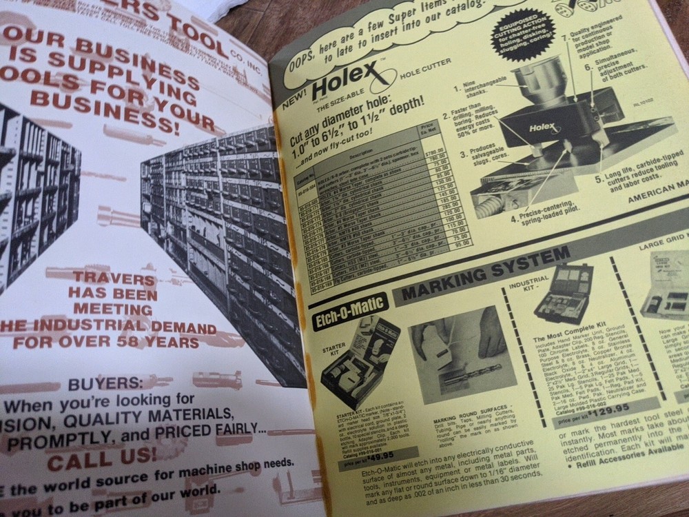 TRAVERS TOOL CO CATALOG NUMBER