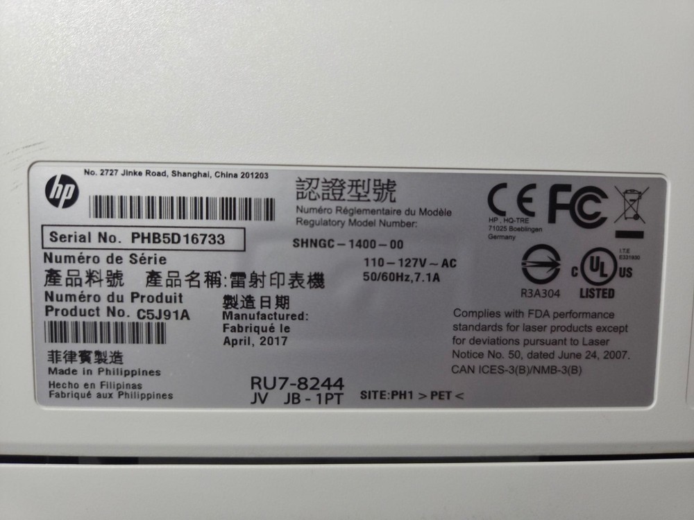 LaserJet Pro M402dne Monochrome Laser Printer C5J91A Duplex Ethernet