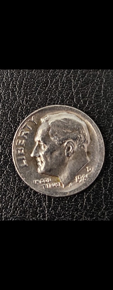 Rare Error 1985 D Roosevelt Silver Dime Coin