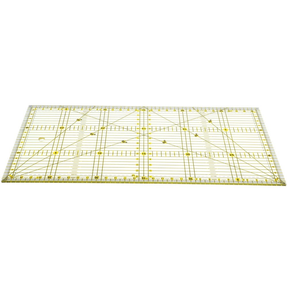 Slotted Quilting Ruler Patchwork Quarter Fabric Cutting Template