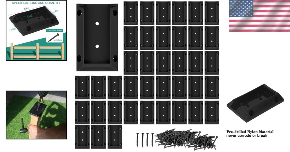 40pcs Deck Railing Brackets for 2x4 Post