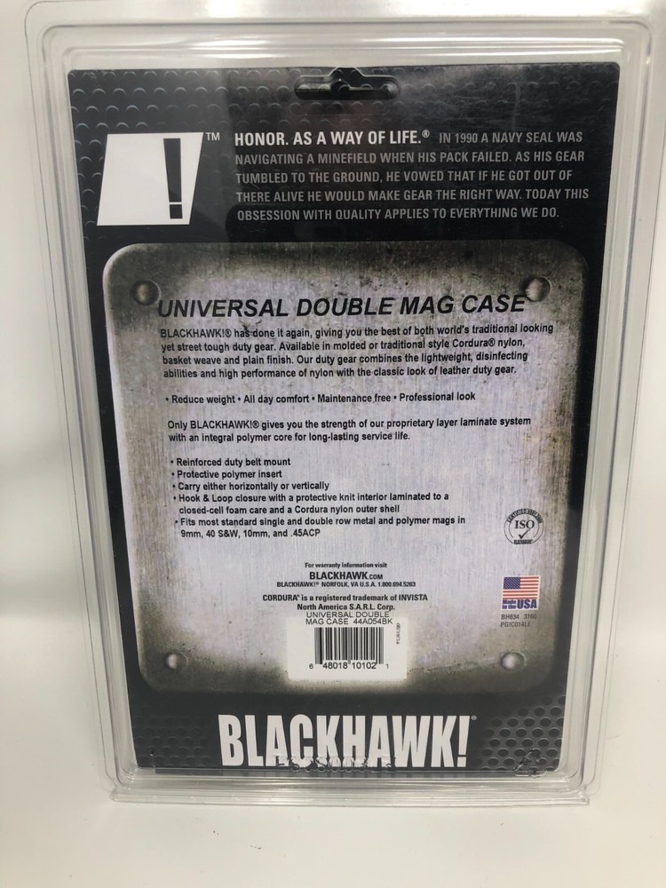 Blackhawk Universal Double Mag Case 44A054BK Black