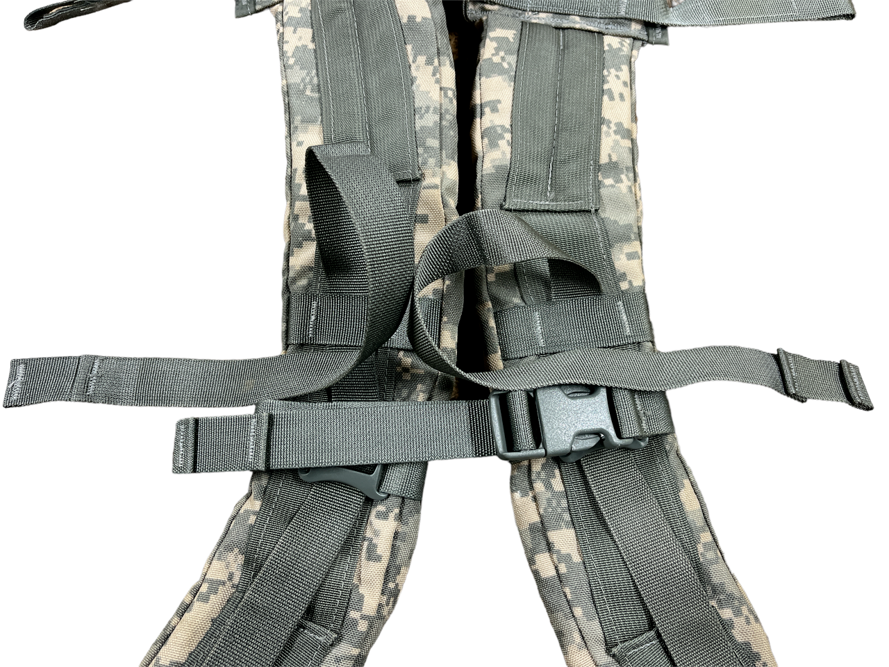 ACU Enhanced Shoulder Straps Molle II Rucksack ~NO CUT STRAPS, TEARS, or RIPS~