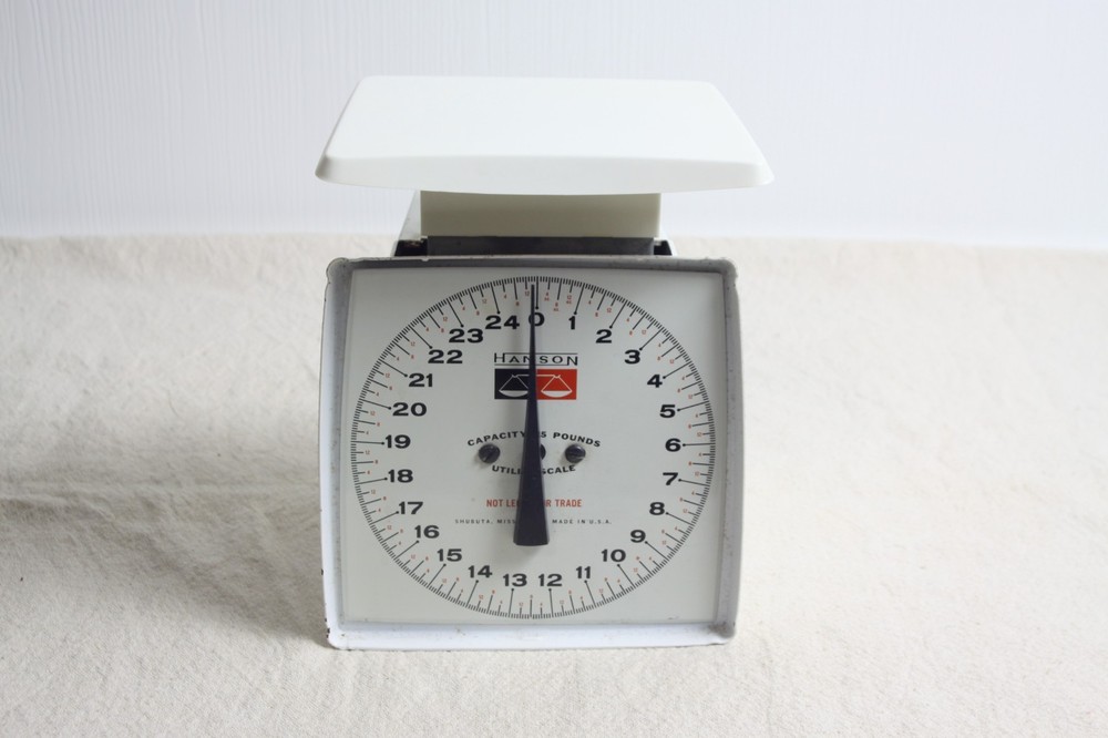 Vintage Hanson Utility/Kitchen Scale, 25 lbs.