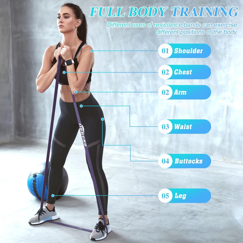 Resistance Bands, 5 Pcs Pull Up Assistance Bands Pull Up Bands Exercise Bands...